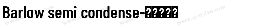 Barlow semi condense字体转换